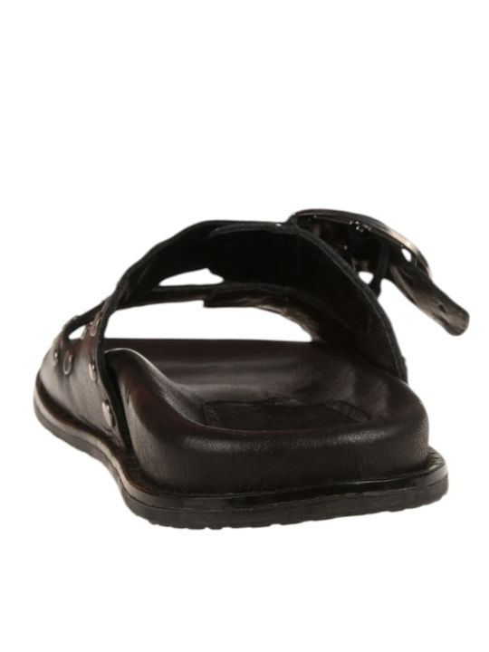 Leather Women's Anatomic Black Sandals