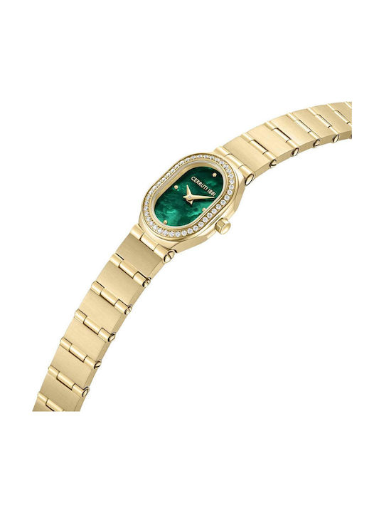 Cerruti Crystals Two Tone Ceas Dama Baterie Cu Brățară Din Metal Cerruti Crystals Two Tone Ceas Dama Baterie Cu Brățară Din Metal
