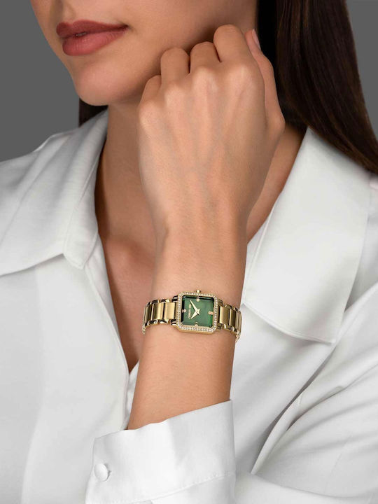 Cerruti Crystals Two Tone Ceas Dama Baterie Cu Brățară Din Metal Cerruti Crystals Two Tone Ceas Dama Baterie Cu Brățară Din Metal