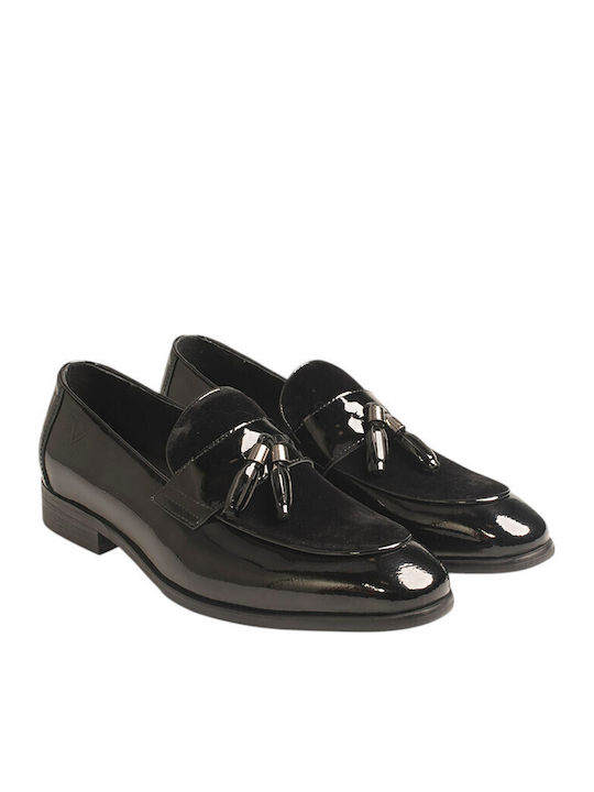 Δερμάτινα Ανδρικά Loafers σε Μαύρο Χρώμα