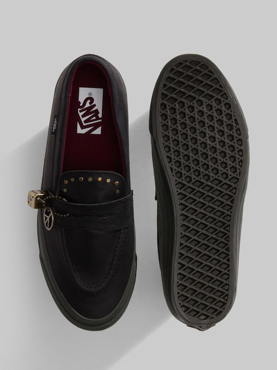 Δερμάτινα Ανδρικά Loafers σε Μαύρο Χρώμα