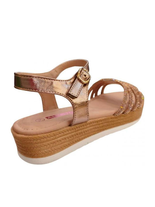 Kids' Anatomic Gold Sandals