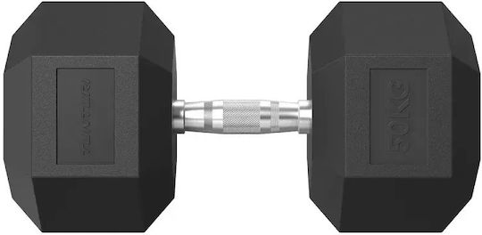 Tunturi Βαράκι Εξάγωνο Λαστιχένιο 1 x 50kg