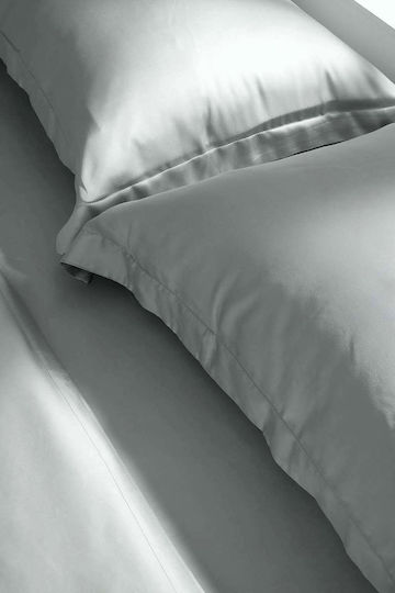 Charisma Sheet Sets Queen with Elastic 160x200+40cm. Silver 4pcs