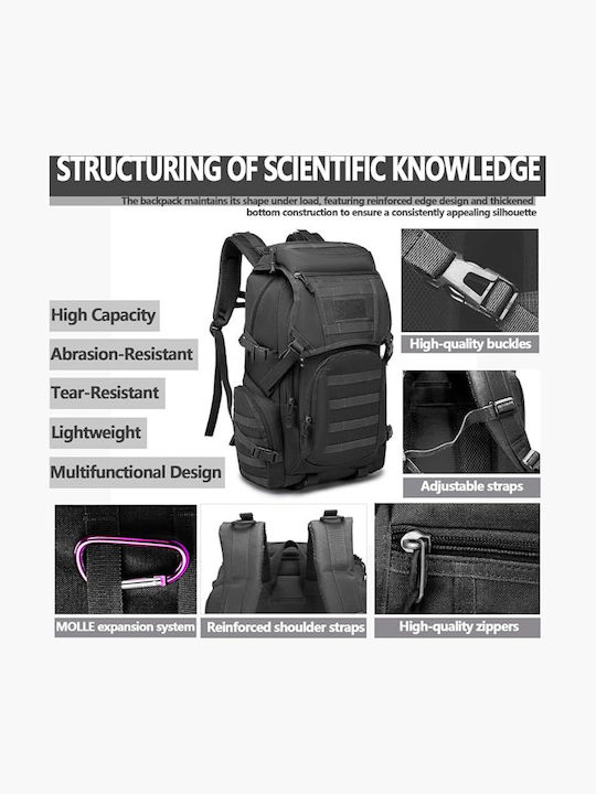 Backpack Αδιάβροχο 50lt Μαύρο