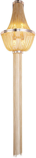 Alista Home Modern Wall Lamp with E14 Socket Gold 34x150cm