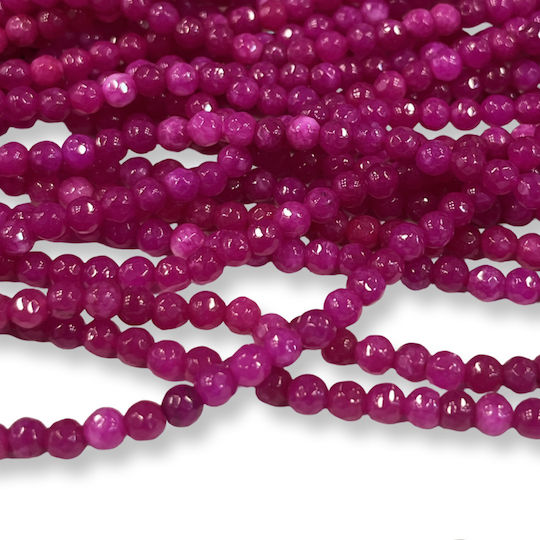 Jade Fuchsia Beads 5mm Natural – Series 37cm 90 Pieces