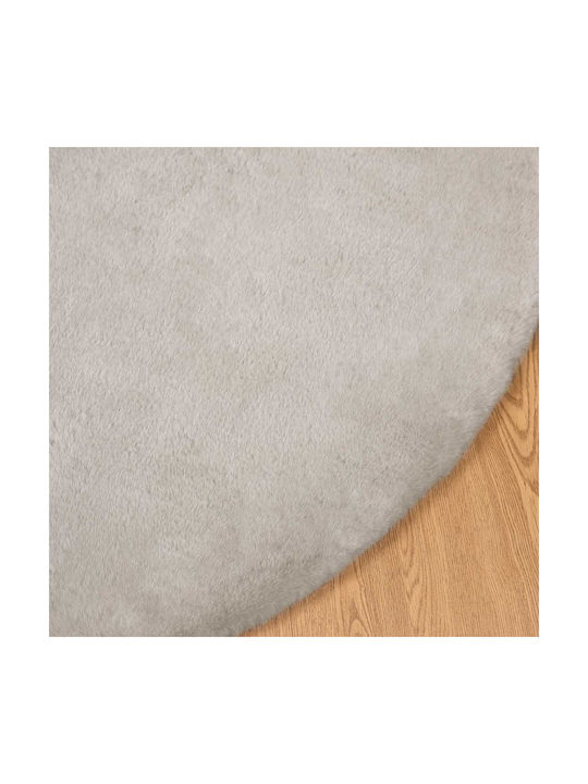vidaXL Rug Round Beige