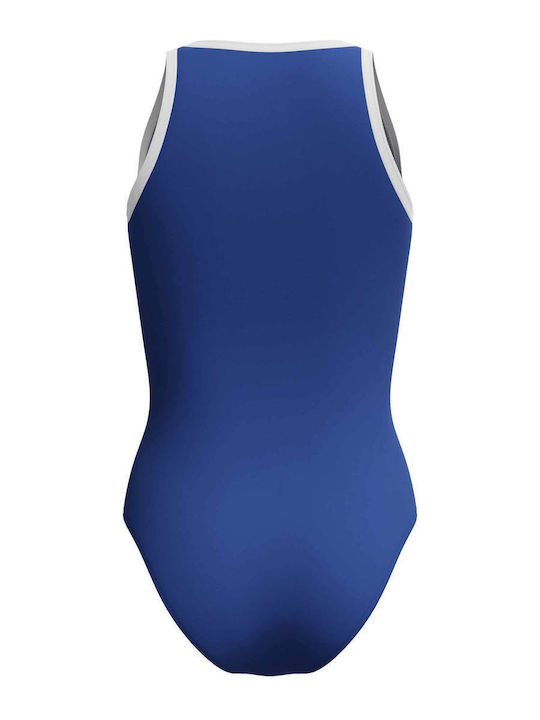 Active Swimsuit With Zipper Blue