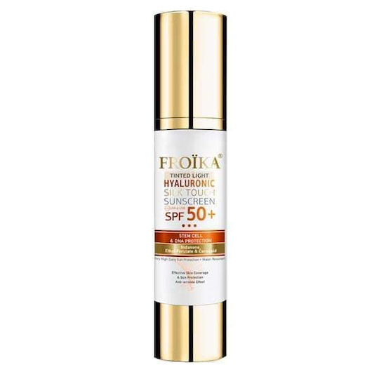 Froika Hyaluronic Silk Touch Tinted Light SPF 50+ Αδιάβροχη Αντηλιακή Κρέμα Προσώπου με Χρώμα 50ml
