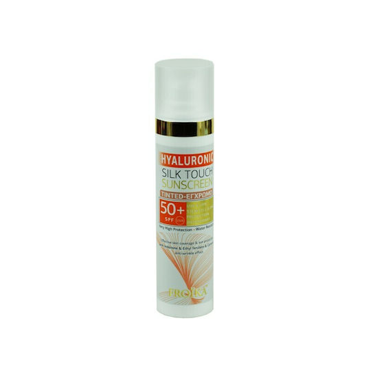 Froika Hyaluronic Silk Touch Tinted SPF 50+ Αδιάβροχη Αντηλιακή Κρέμα Προσώπου με Χρώμα 50ml