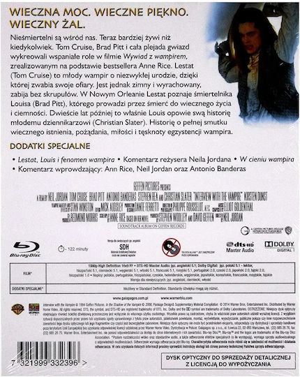 Interview Vampire Blu-ray Disc