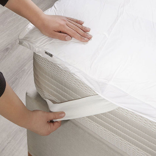 Hauz Mattress Topper Royal King Size Polyester with Elastic Straps 180x200cm