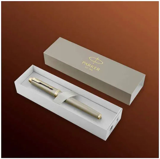 Parker IM Sandstone CHT Fountain Pen Medium Bronze Made of Brass