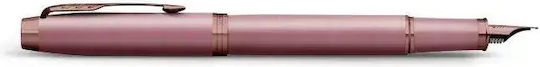 Parker IM Rosy Mauve BRT Fountain Pen Medium Purple Made of Brass