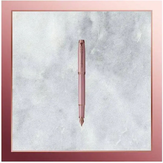 Parker IM Rosy Mauve BRT Fountain Pen Medium Purple Made of Brass