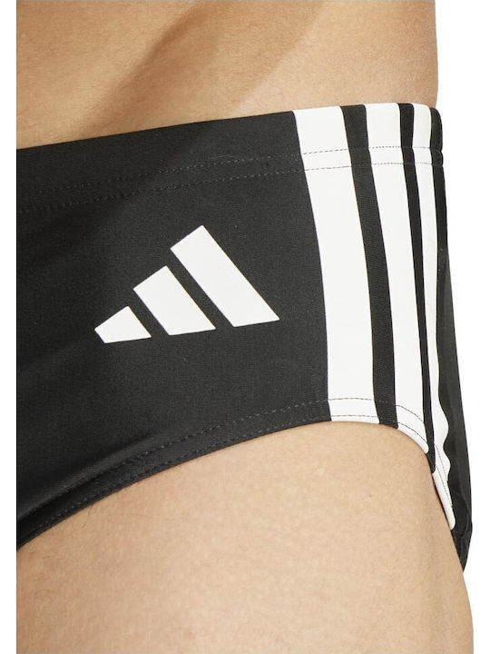 3-Stripes Ανδρικό Μαγιό Slip Black με Ρίγες