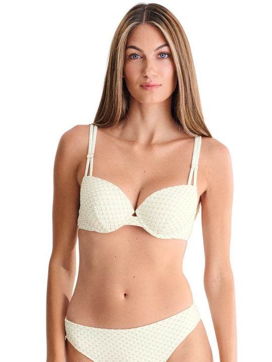 Bikini Σουτιέν με Ενίσχυση Ιβουάρ