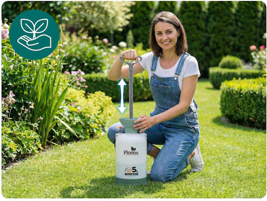 Plonos Pressure Sprayer with 5lt Capacity 2.76bar in Gray Colour
