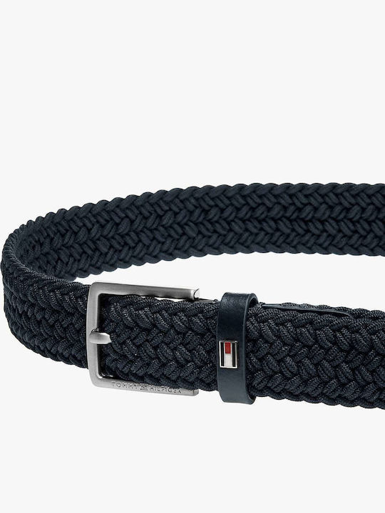 Tommy Hilfiger Centură Împletită Elastică Ka0ka00034-dw6 Albastru Închis Băiat