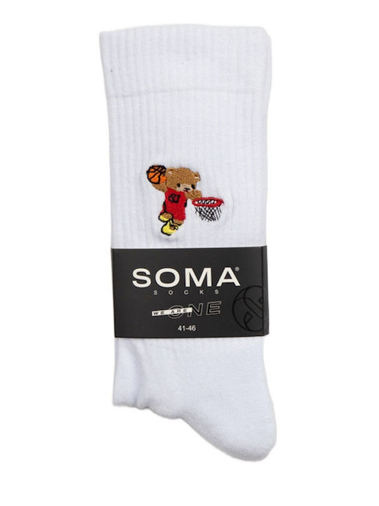 Soma Мъжки Чорапи Бели
