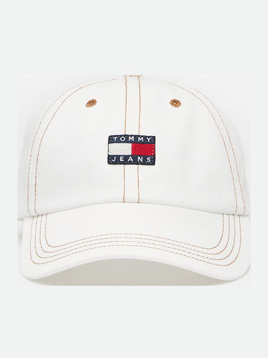 Tommy Jeans Heritage Denim Cap Denim White