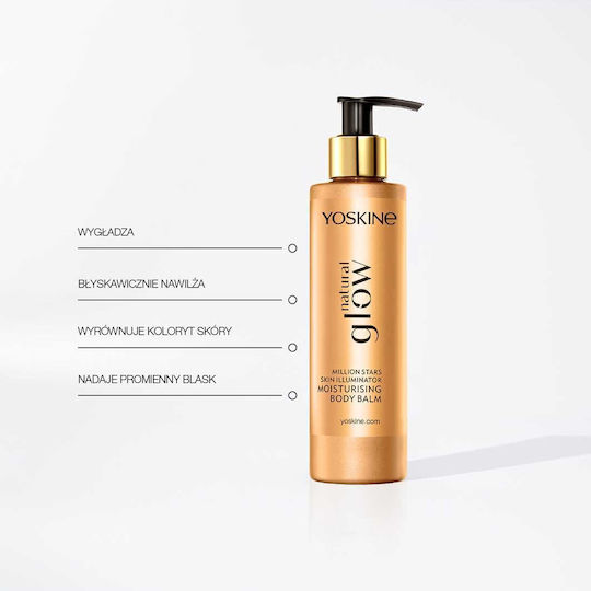 Yoskine Natural Glow Body Emulsion Moisturizing Body Balm Particles 195 Ml 200 Ml