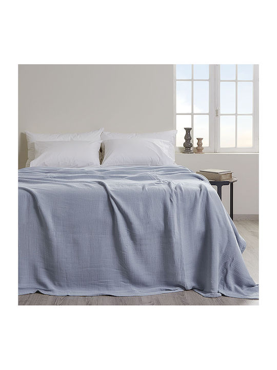Aigaion Mousseline Decke Übergröße 240x280cm Blau