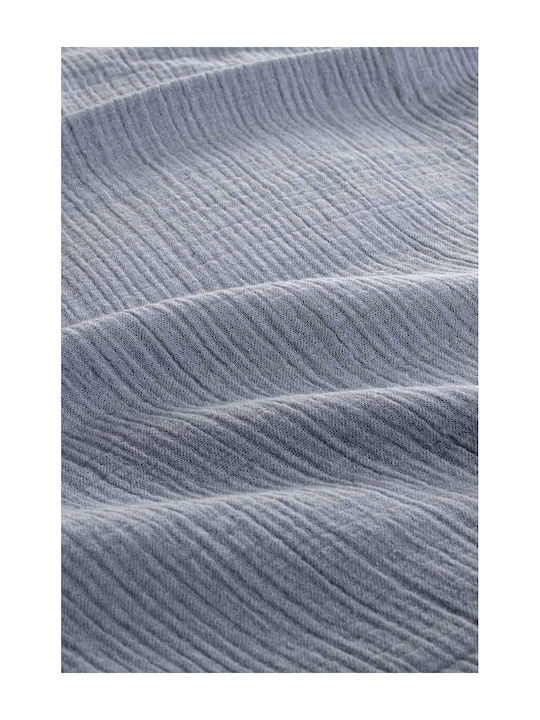 Aigaion Mousseline Decke Übergröße 240x280cm Blau
