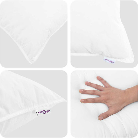 vidaXL Задайте Одеяло Кинг сайз 240x220см. Бял
