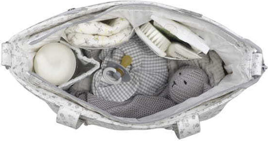 Pasito a Pasito Diaper Bag-Changing Mat Shoulder/Handbag Gray 37x24x13cm