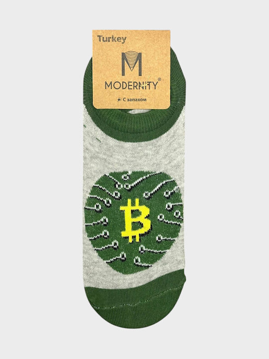 Modernity Мъжки Чорапи Сивозелен