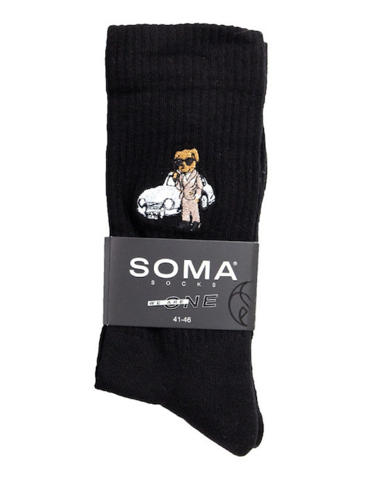 Soma Ανδρικές Κάλτσες Μαύρο