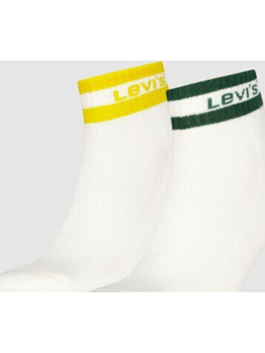Levi's Cut Γυναικείες Κάλτσες Πολύχρωμες 2Pack Levi's Cut Γυναικείες Κάλτσες Πολύχρωμες 2Pack