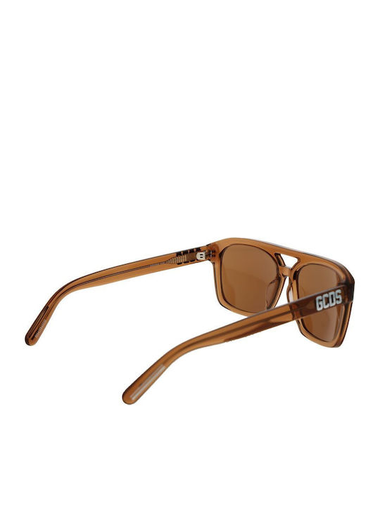 GCDS Unisex Sunglasses With Brown Frame And Brown Lens GC-1066172