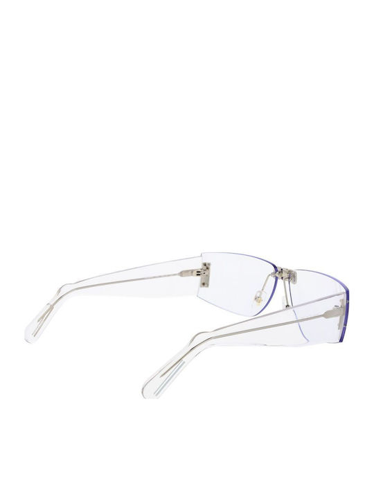 GCDS Unisex Sunglasses with Transparent Frame and Transparent Lens GC-1066165