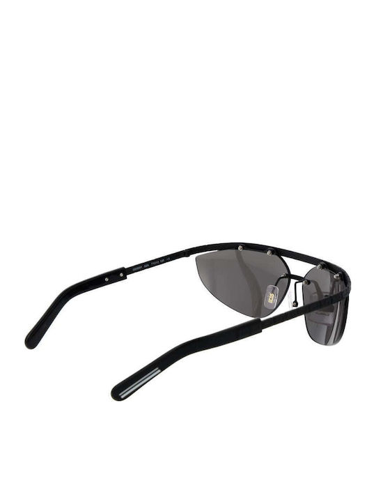 GCDS Unisex Sunglasses with Black Metallic Frame and Black Lens GC-1066168