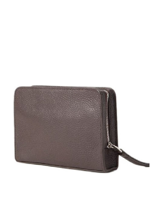 Calvin Klein Foil Emboss Geantă Bărbătească de Umăr / Tip Crossbody Maro Calvin Klein Foil Emboss Geantă Bărbătească de Umăr / Tip Crossbody Maro