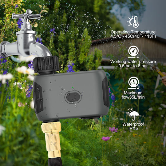 Inhocon Bewässerungsprogrammierer Armatur Batterie 1 Ausgabe mit Wi-Fi