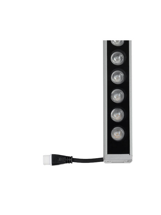 GloboStar Washerpanda Outdoor Floor Lamp LED Wall Washer 36W with Warm White Light IP67 White