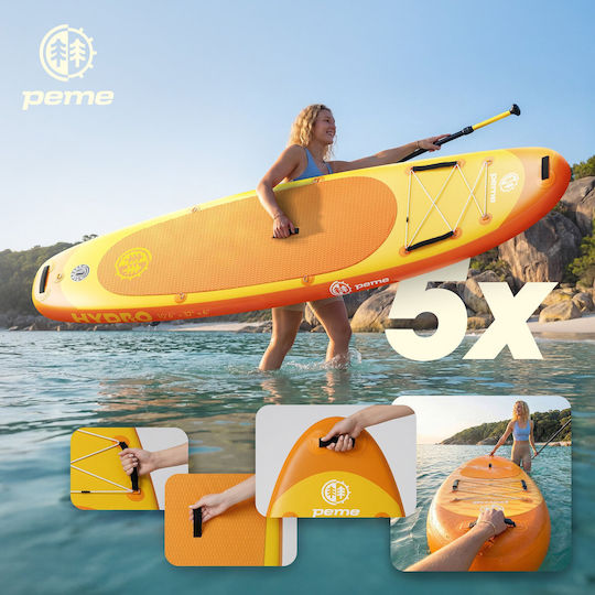 Peme Hydro Aufblasbare SUP Board mit Länge 3.2m Heller Sonnenschein