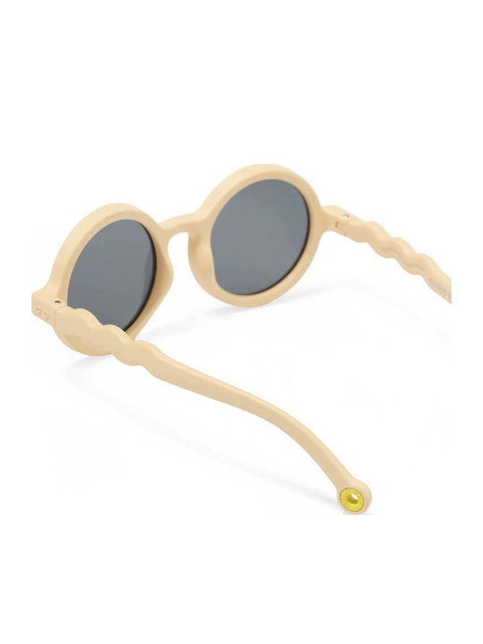 Olivio & Co Classic Στρογγυλά Παιδικά Γυαλιά Ηλίου με Polarized Φακό Μπεζ