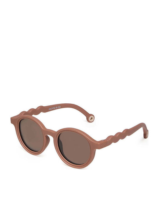 Olivio & Co Polaroid Kinder-Sonnenbrillen mit Polarisiert Braun Sonnenbrille