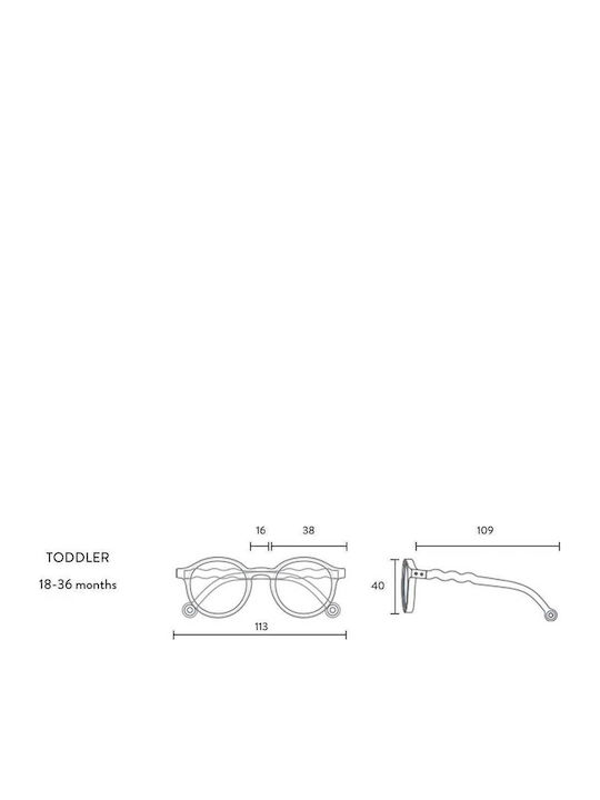 Olivio & Co Polaroid Kinder-Sonnenbrillen mit Polarisiert Braun Sonnenbrille