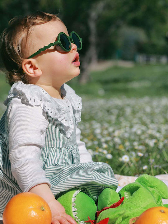 Olivio & Co Klassische Runde Kinder-Sonnenbrillen Grüne für 0-18 Monate
