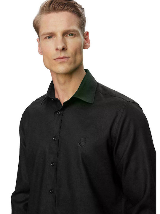 Long Sleeve Linen Shirt White