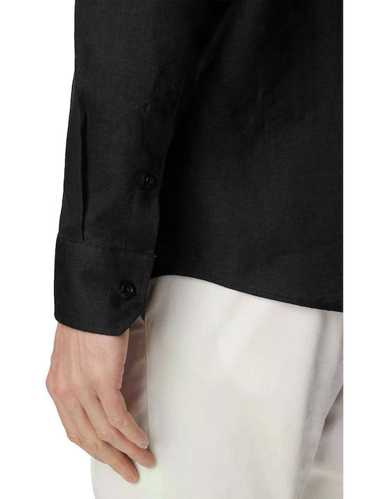 Long Sleeve Linen Shirt White