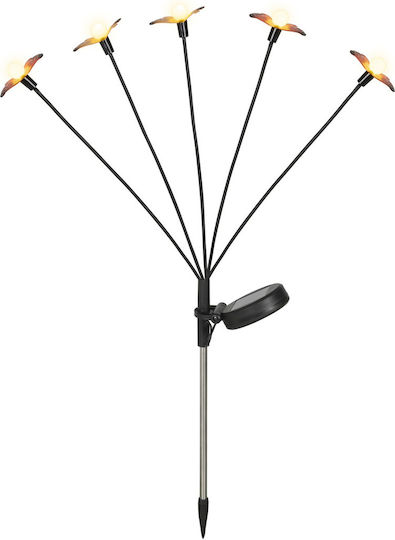 Kaemingk Lampa Solară Spiked cu Lumină Roșie 5.5x6x60cm
