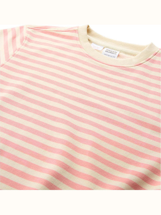 Kids Long-sleeved Sweater Lemonadepink Whitesand