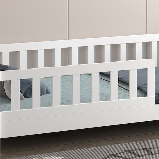 Kids Bed Montessori Classic Single White for Mattress 90x190cm